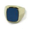 Siegelring in Gold mit Stein 14x12 mm antik, schwer