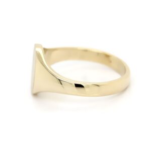 Siegelring in Gold mit Gravurplatte 10x8 mm oval – Bild 2