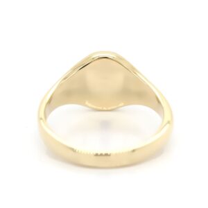 Siegelring in Gold mit Gravurplatte 10x8 mm oval – Bild 3