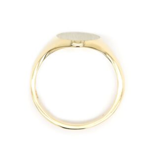 Siegelring in Gold mit Gravurplatte 10x8 mm oval – Bild 4