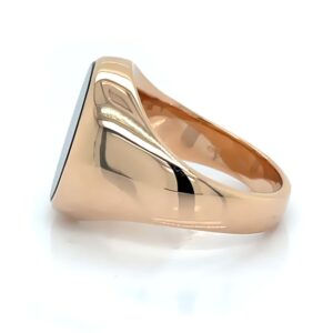 Siegelring mit Blutjaspis 14x11mm oval in 585 Rotgold, Ringgröße 52 – Bild 4